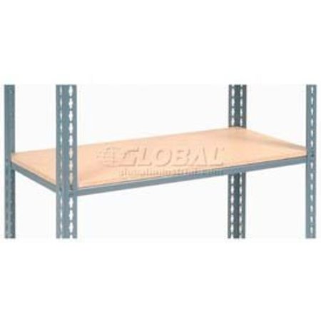 GLOBAL EQUIPMENT Additional Shelf Level Boltless Wood Deck 36"W x 12"D - Gray 717551